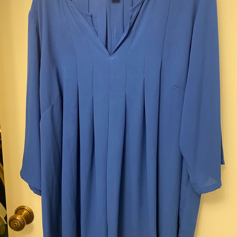 Karen Kane Vibrant Blue Blouse